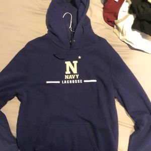 Navy Lacrosse Mens Sweatshirt